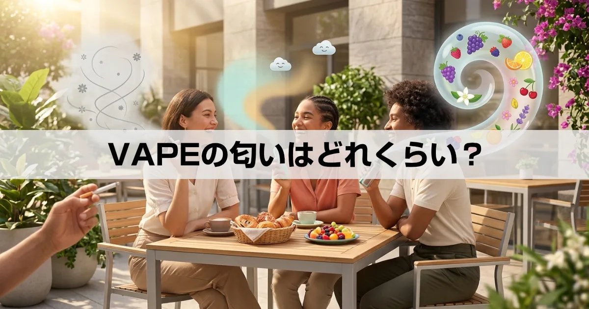 VAPEの匂いはどれくらい？タバコ・iQOSと正直に比較します